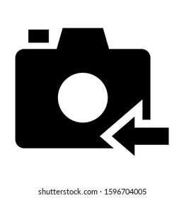 turn camera icon isolated sign symbol vector illustration - high quality black style vector icons

