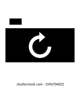 turn camera icon isolated sign symbol vector illustration - high quality black style vector icons
