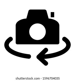 turn camera icon isolated sign symbol vector illustration - high quality black style vector icons
