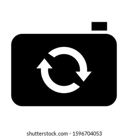 turn camera icon isolated sign symbol vector illustration - high quality black style vector icons
