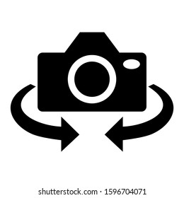 turn camera icon isolated sign symbol vector illustration - high quality black style vector icons
