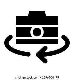turn camera icon isolated sign symbol vector illustration - high quality black style vector icons
