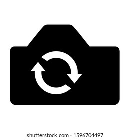 turn camera icon isolated sign symbol vector illustration - high quality black style vector icons
