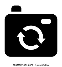 turn camera icon isolated sign symbol vector illustration - high quality black style vector icons

