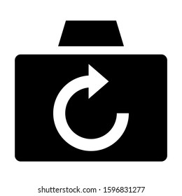 turn camera icon isolated sign symbol vector illustration - high quality black style vector icons
