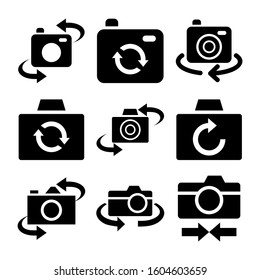 turn camera icon isolated sign symbol vector illustration - Collection of high quality black style vector icons
