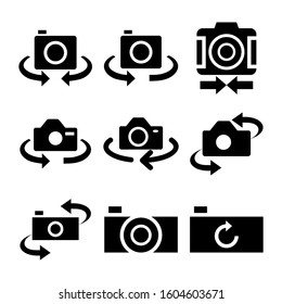 turn camera icon isolated sign symbol vector illustration - Collection of high quality black style vector icons
