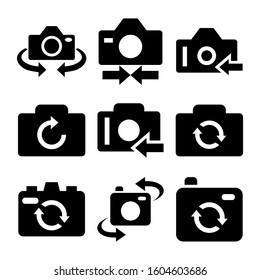 turn camera icon isolated sign symbol vector illustration - Collection of high quality black style vector icons
