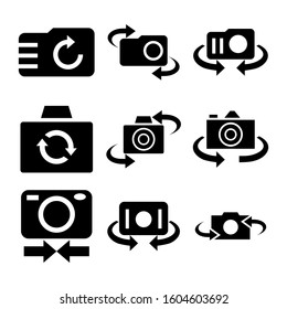 turn camera icon isolated sign symbol vector illustration - Collection of high quality black style vector icons
