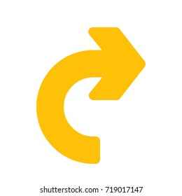 turn chevron arrow