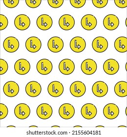 turn direction arrow pattern in design 