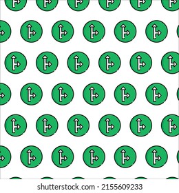 turn direction arrow pattern in design 