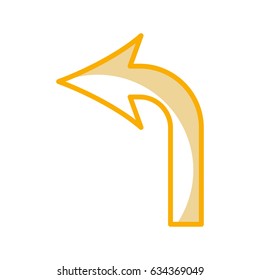 turn left arrow traffic signal icon