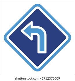Gire A La Izquierda Elemento De Icono Para El Diseño