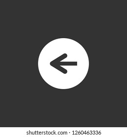 turn left icon vector. turn left sign on black background. turn left icon for web and app