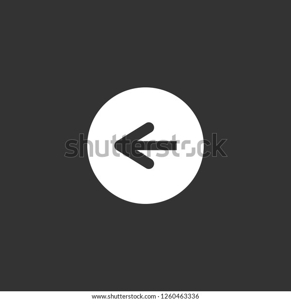 turn left icon vector. turn left\
sign on black background. turn left icon for web and\
app