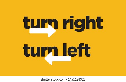 Turn Left and Right Arrows in Opposite Directions