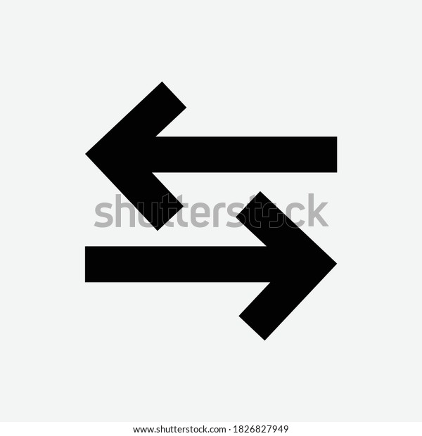 Turn left and right sign.\
direction symbol. directional arrow for transportation\
illustration.