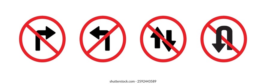 turn left sign information vector