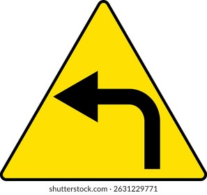 turn left sign. right traffic sign. Left Turn symbol. Arrow Sign Direction Icon. Road sign indicates. redo process. road signpost symbol