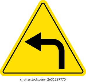 turn left sign. right traffic sign. Left Turn symbol. Arrow Sign Direction Icon. Road sign indicates. redo process. road signpost symbol