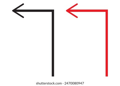 turn left solid icon Graphic design 