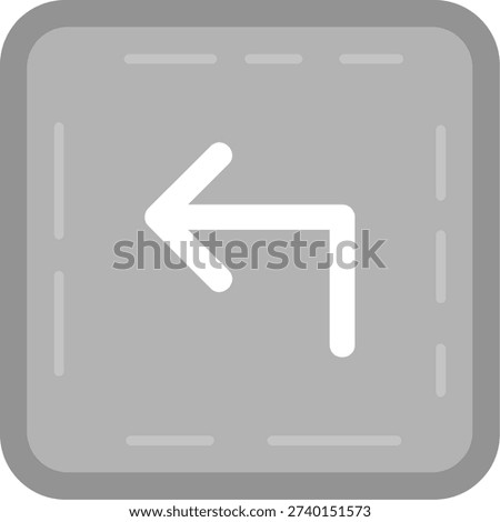 Turn Line vector Icon Design