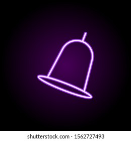 Turn neon icon. Simple thin line, outline vector of school icons for ui and ux, website or mobile application