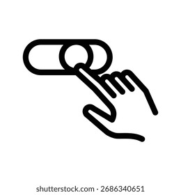 Desactivar el diseño del Vector del Hacer clic del contorno del Botón bueno para el Web o el App móvil