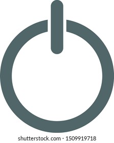 Turn off button icon. Vector illustration