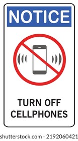 Turn Off Cellphones Or Phone Icon Sign