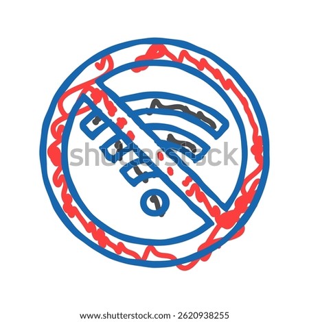 turn off doodle icon sketch vector. turn off sign. isolated symbol illustration