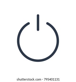 Turn off icon. Isolated switch on and turn off icon line style. Premium quality vector symbol drawing concept for your logo web mobile app UI design.