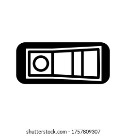 Icono de apagado o logotipo símbolo de signo aislado ilustración vectorial - iconos vectoriales de estilo negro de alta calidad
