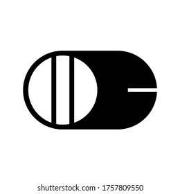 Icono de apagado o logotipo símbolo de signo aislado ilustración vectorial - iconos vectoriales de estilo negro de alta calidad
