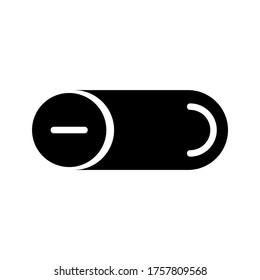 Icono de apagado o logotipo símbolo de signo aislado ilustración vectorial - iconos vectoriales de estilo negro de alta calidad
