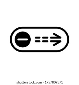 Icono de apagado o logotipo símbolo de signo aislado ilustración vectorial - iconos vectoriales de estilo negro de alta calidad
