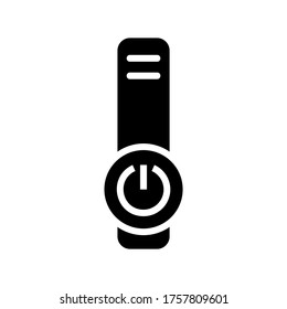 Icono de apagado o logotipo símbolo de signo aislado ilustración vectorial - iconos vectoriales de estilo negro de alta calidad

