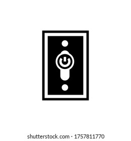 Icono de apagado o logotipo símbolo de signo aislado ilustración vectorial - iconos vectoriales de estilo negro de alta calidad
