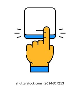 turn off line icon vector. turn off sign. isolated symbol illustration