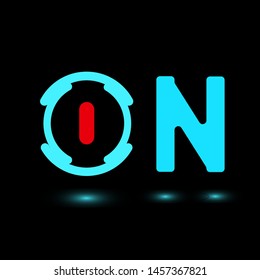 turn off and turn on the icon vector