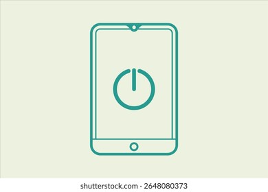 turn off the phone icon. icon related to UI elements. suitable for web site, app, user interfaces,element, printable etc. line icon style. simple vector design editable