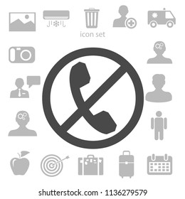 turn off phone icon. vector illustration