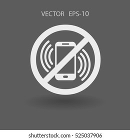 turn off phone icon. vector illustration