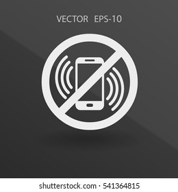 turn off phone icon. vector illustration