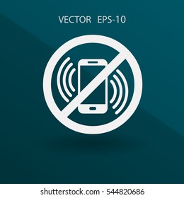 turn off phone icon. vector illustration