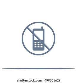 turn off phone vector icon