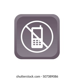 turn off phone vector icon