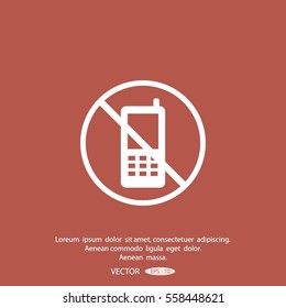 turn off phone vector icon