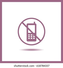 turn off phone vector icon